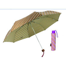 Colorful DOT 3 Fold Manual Aluminum Umbrella (YS-3FM21083939R)